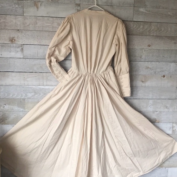 Scully 100% Cotton Long-Sleeve Pioneer Day Dress in Cream - Picture 12 of 14